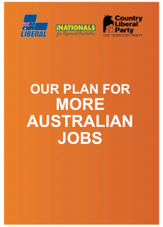 CLP_Our Plan for More Australian Jobs